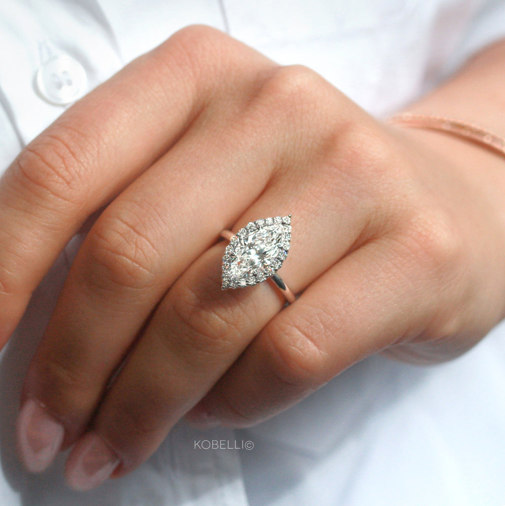 3.45 Carat Lab Grown Diamond Margaux Ring