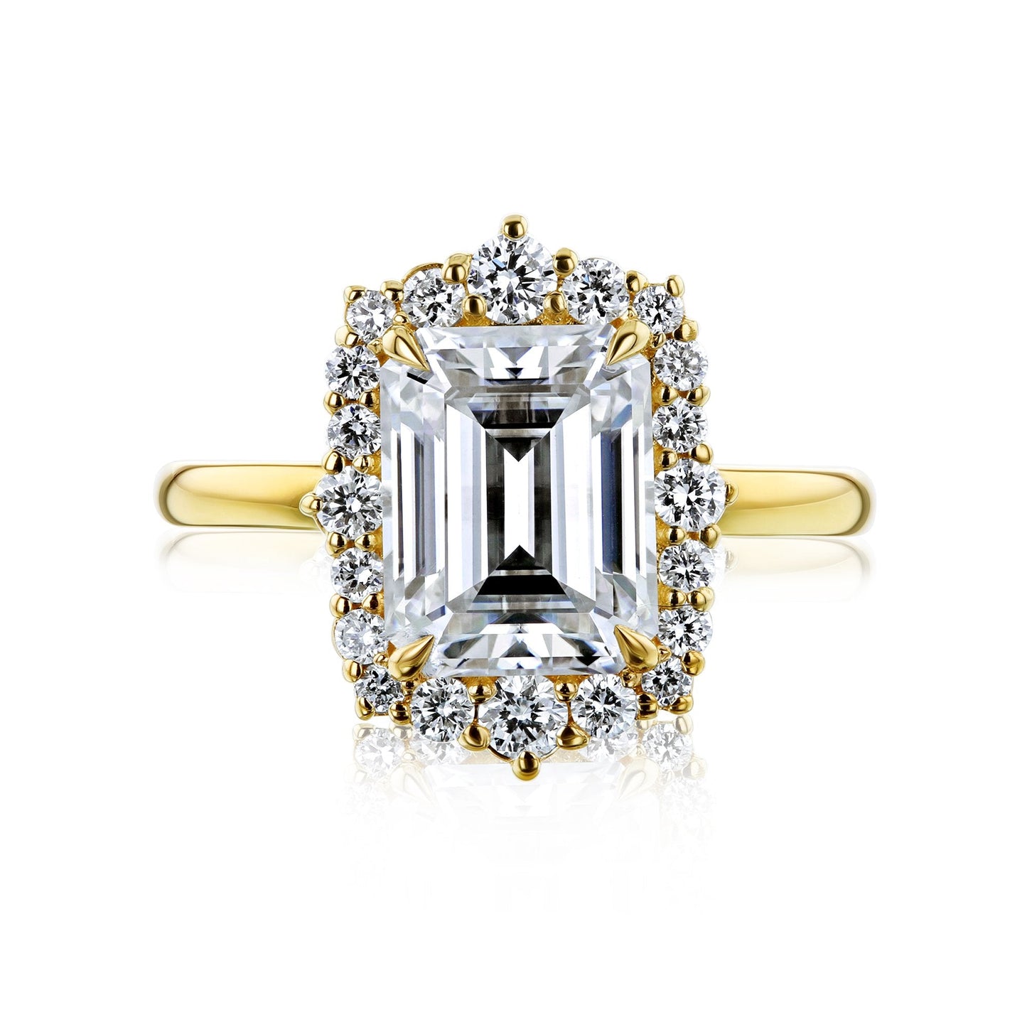 2.85 Carat Moissanite Elizabeth Ring