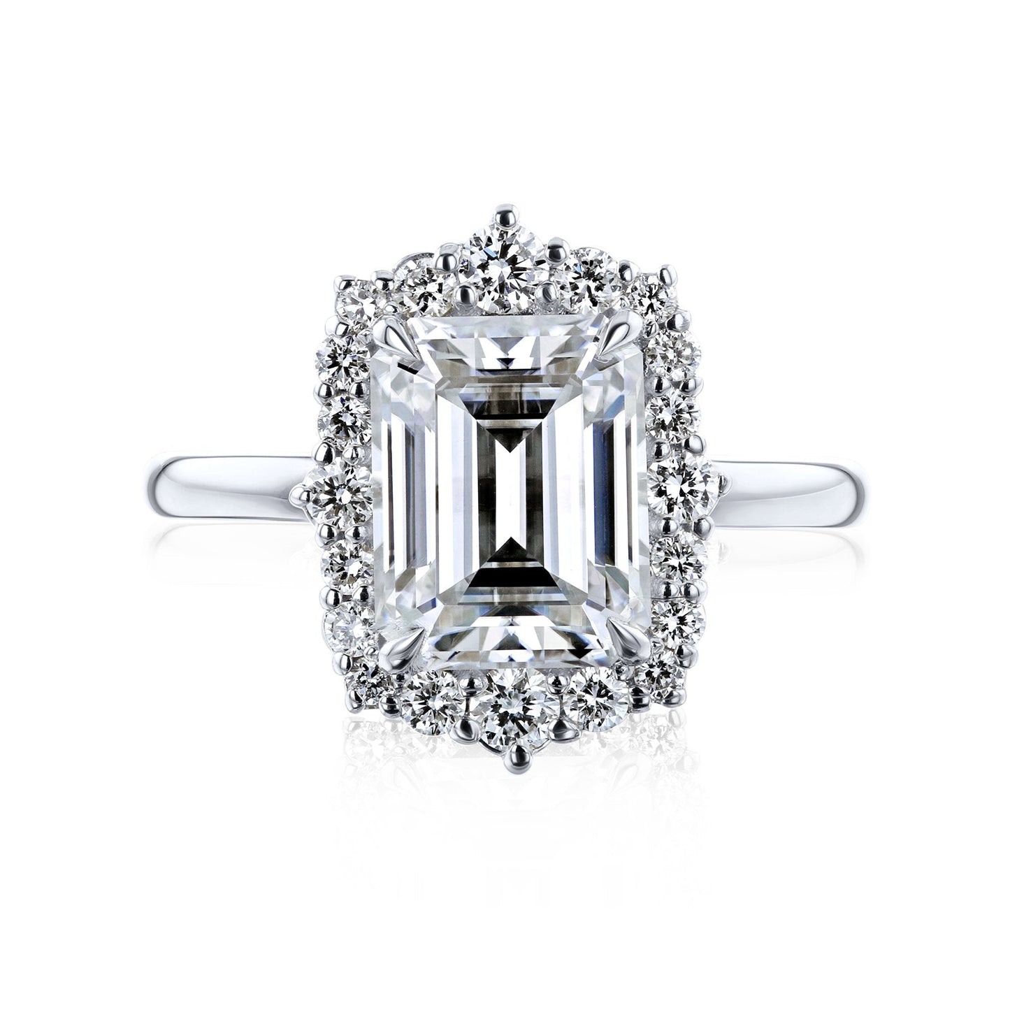 2.85 Carat Moissanite Elizabeth Ring